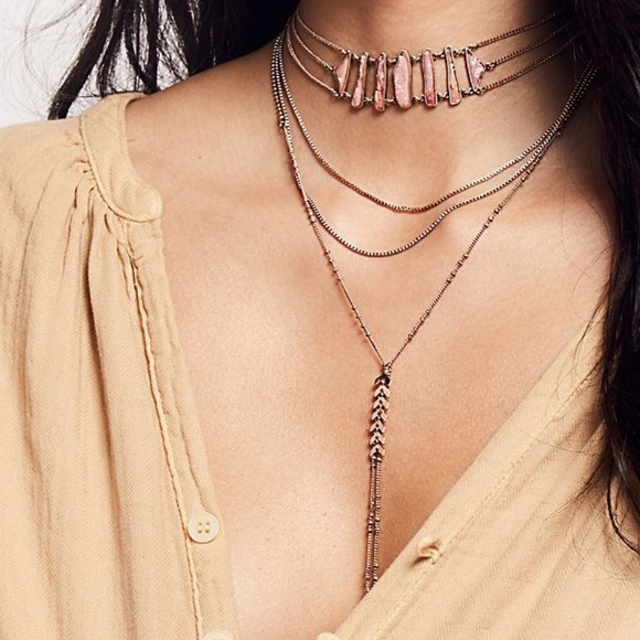 Free People Jewelry - Embellished Bolo Choker Free People Necklace